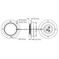 DOT genehmigt 2 Zoll runden LED-Clearance Marker Lampe 2 Jahresgarantie